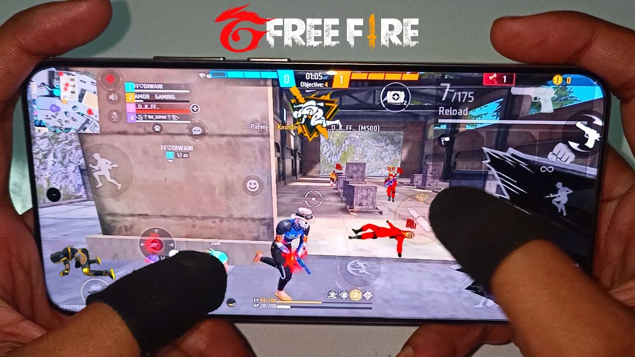 free fire gameplay 2 finger handcam đ realme p3 ultra