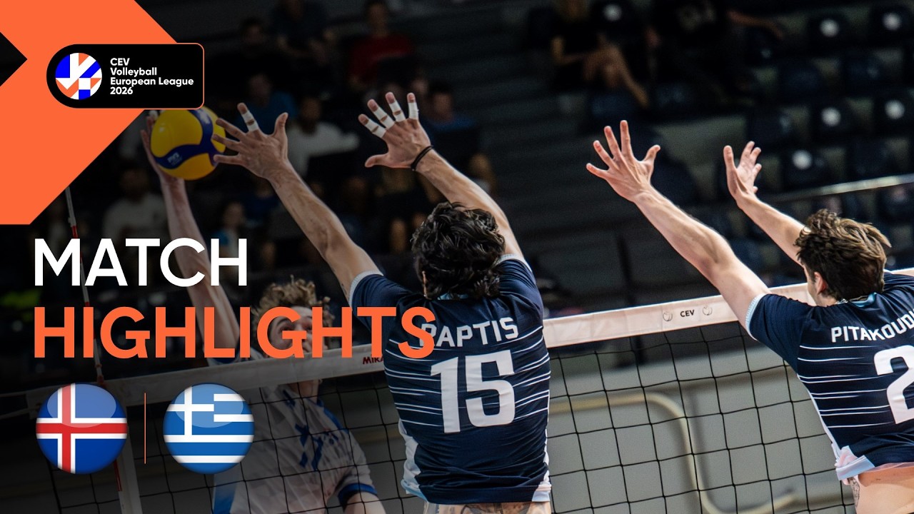Highlights | Iceland vs. Greece | CEV Volleyball European League 2026 | Men