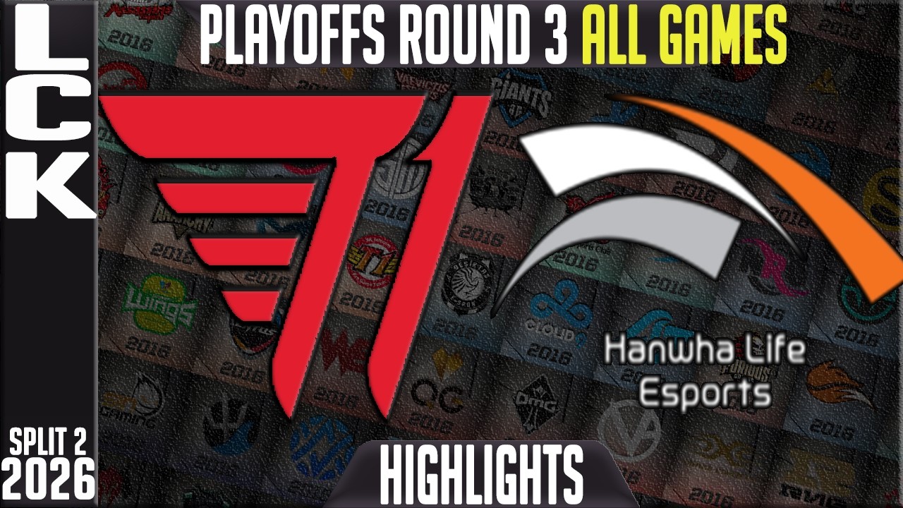 T1 vs HLE Highlights ALL GAMES | LCK Playoffs Round 3 2026 | T1 vs Hanwha Life Esports