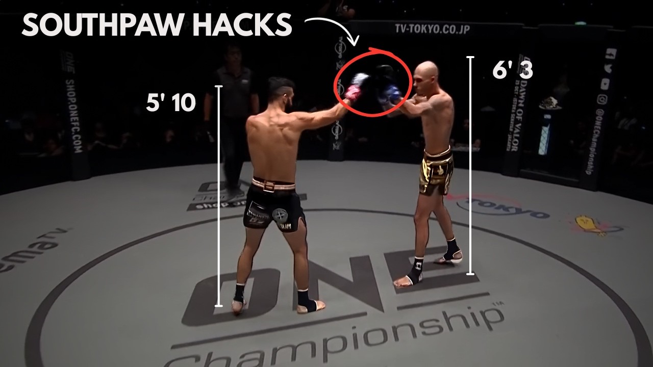 Southpaw Cheat Codes to Beat a Taller Fighter - Petrosyan vs Sana (Pro Film Study)