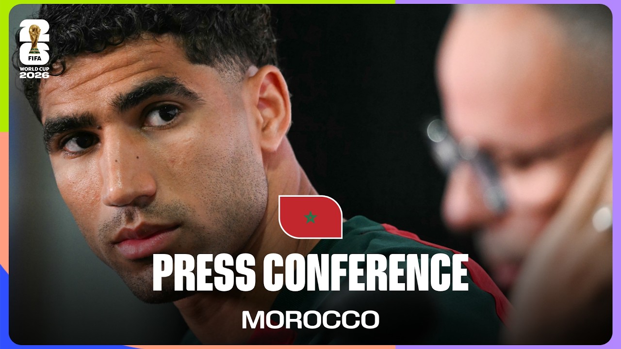 Morocco On Playing Brazil | Mohamed Ouahbi & Achraf Hakimi Take Questions