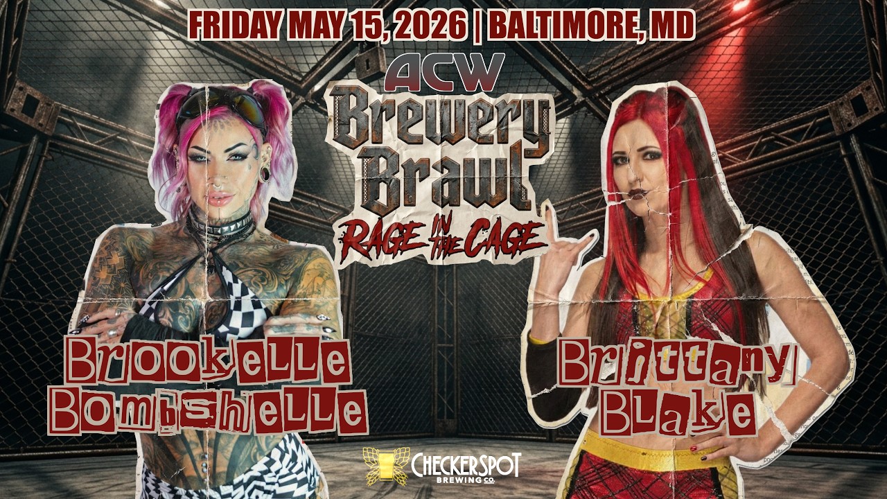 Brookelle Bombshelle vs Brittany Blake - #ACW Brewery Brawl, Rage in a Cage
