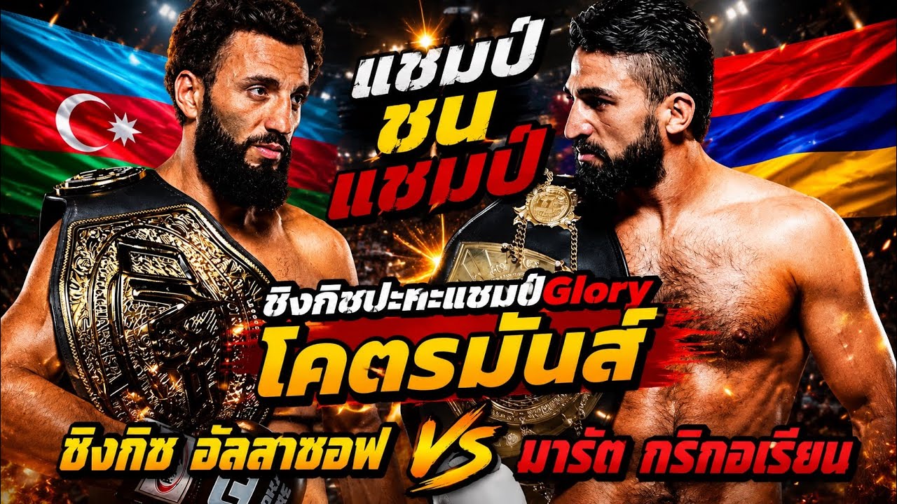แชมป์ชนแชมป์ ชิงกิชปะทะแชมป์Glory โคตรมันส์ ชิงกิซ อัลลาซอฟ vs มารัต กริกอเรียน 2026-06-12 12:19
