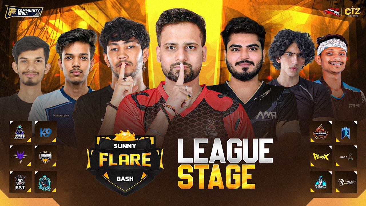 || SFB LEAGUE STAGE - G1đ„ || JAGUAR ESPORTS || CLUTZA ESPORTS || Ft. TEAM ELITE, iQOO TG, NXT & K9