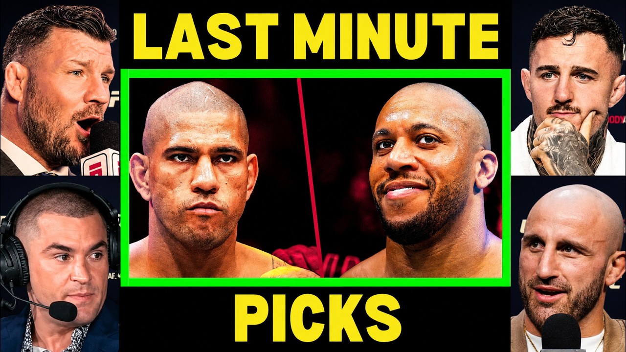 UFC Fighters 'Final Predictions' for Alex Pereira vs Cyril Gane | UFC Freedom 250 background