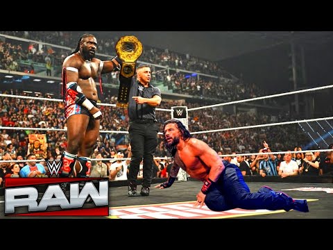 WWE 10 June 2026 Roman Reigns vs Oba Femi Full Match World Heavyweight Championship WWE RAW 2026