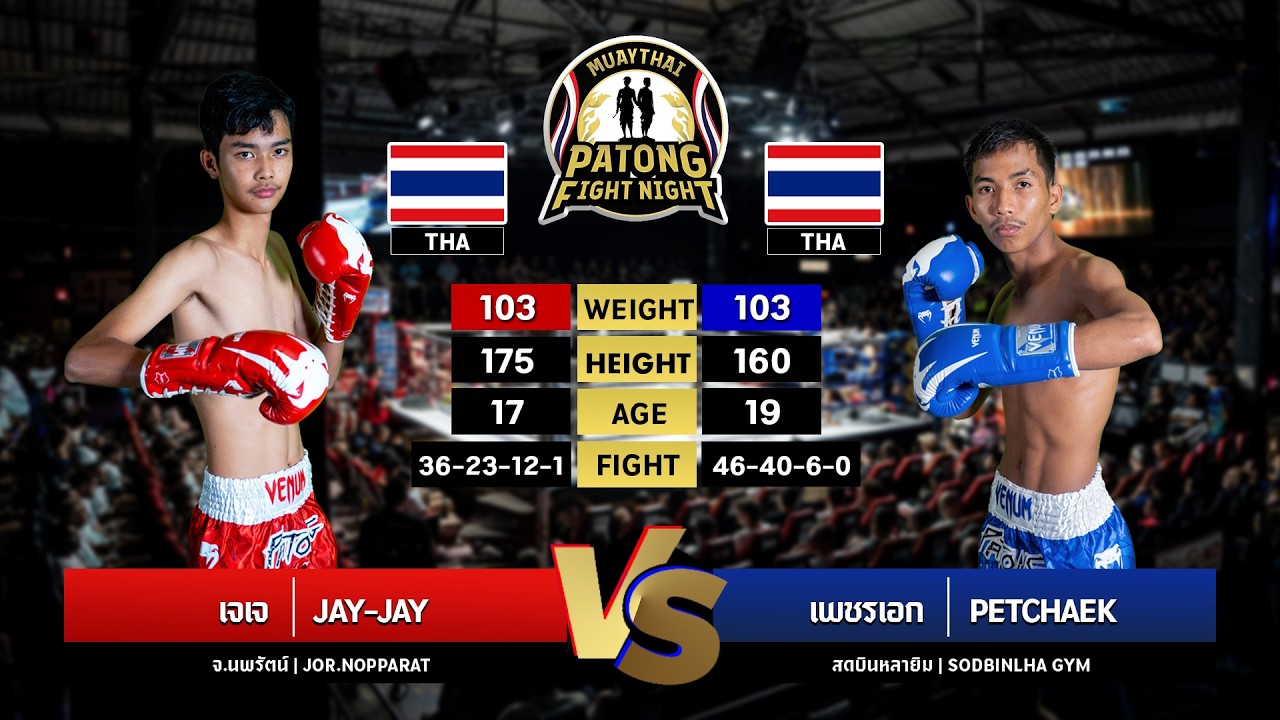 Jay Jay Jor. Nopparat VS Petch Eak Sodbinlai Gym Patong Fight Night Thursday, June 11, 2026