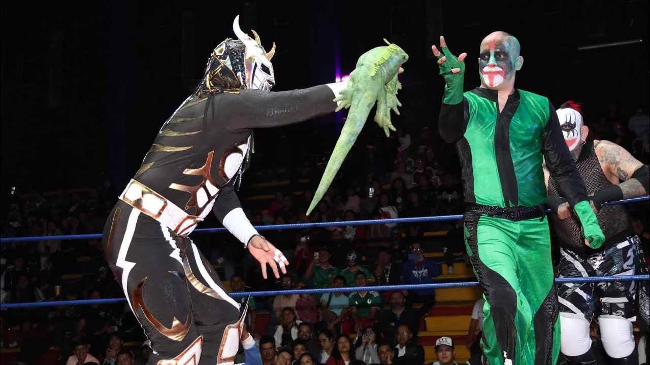 Lucha estelar Mr. Iguana y Pagano 🆚 Taurus e Histeria en la Arena Neza 🔥🦎🤡⚙️ 2026-06-12 22:31