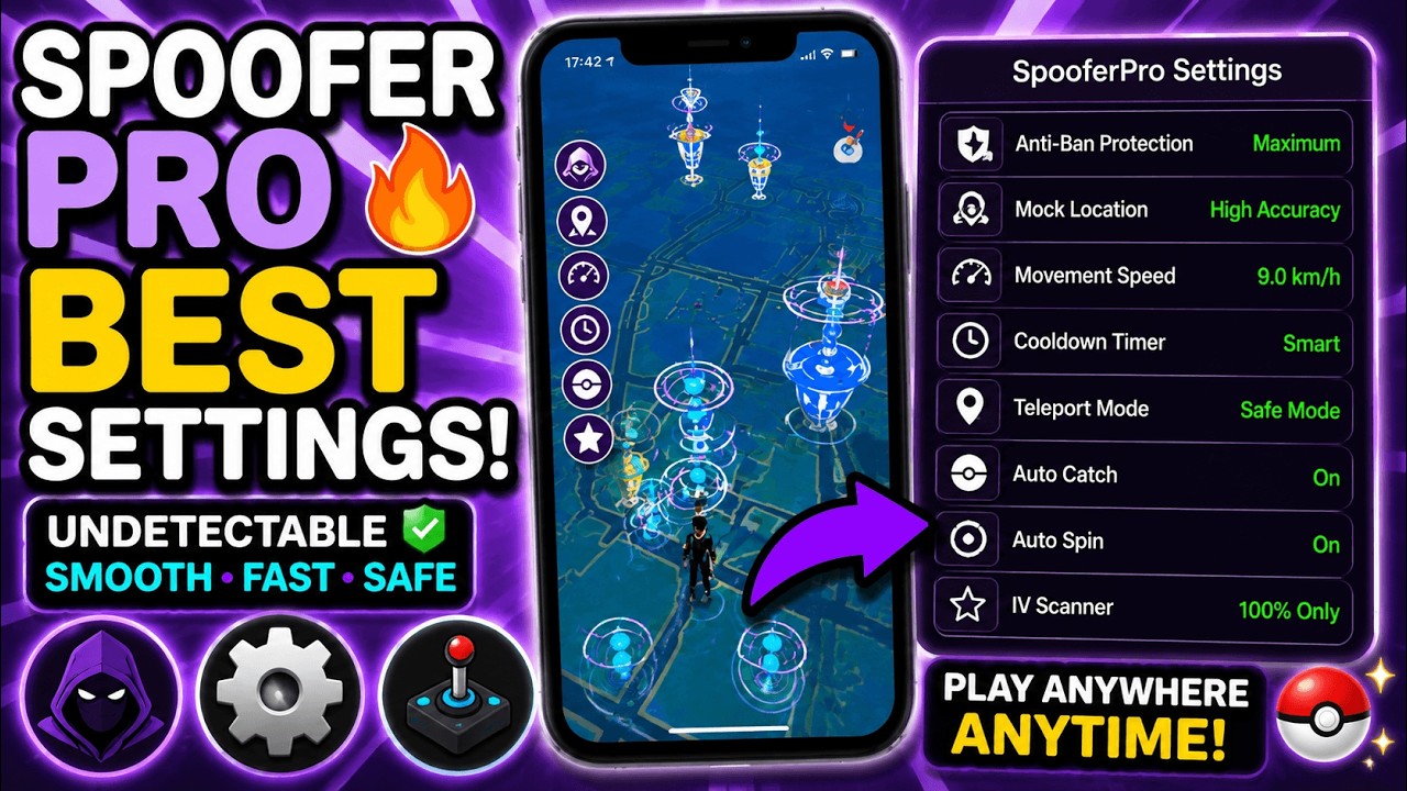 BEST SpooferPro Settings for Pokémon GO in 2026 (Full Setup Guide)
