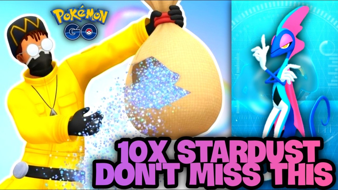 *UNBELIEVABLE 10X STARDUST FOR SEVERAL HOURS* Pokemon GO 10th Anniversary