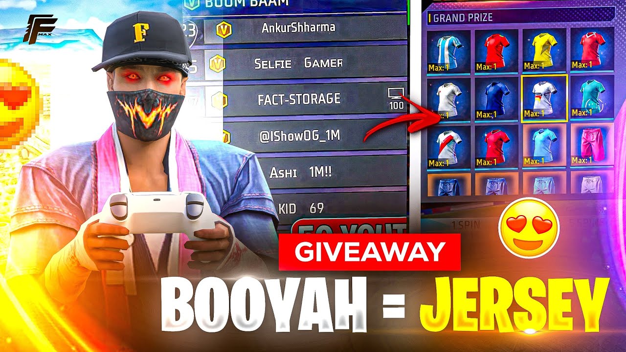 1 BOOYAH = FREE JERSEY 🔥 | SURVIVAL TOURNAMENT CUSTOM CHALLENGE FREE FIRE