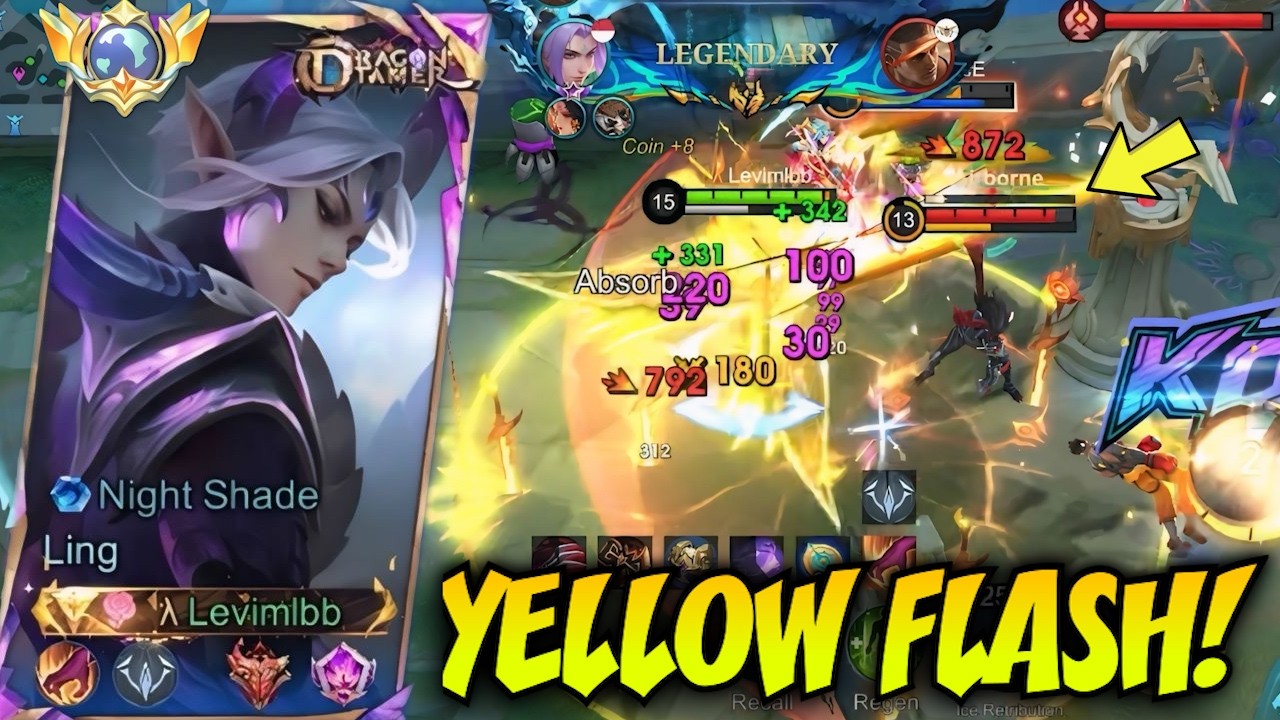 LING NIGHTSHADE YELLOW FLASH SATISFYING FASTHAND GAMEPLAY | LING BEST BUILD & EMBELM 2026