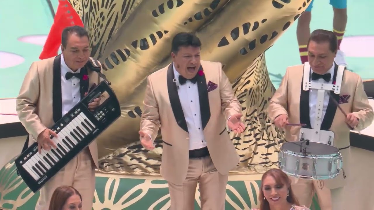 Los Angeles Azules & Belinda perform Por Ellla at the Opening Ceremony of FIFA World Cup 2026