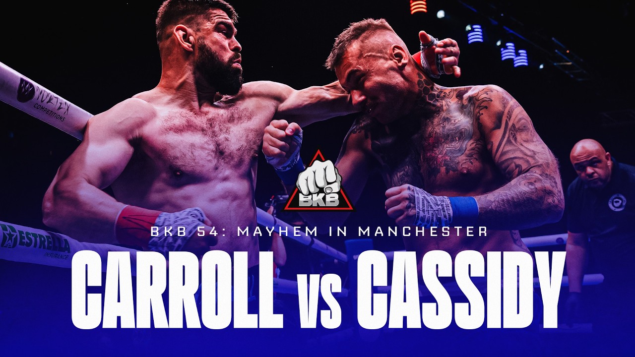 FULL Bare Knuckle Fight | Chris Carroll vs. Kyle Cassidy | BKB 54: Mayhem in Manchester background