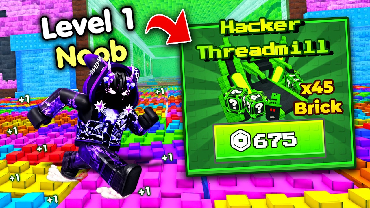 Starting Over as NOOB with OP SECRET in +1 Brick Speed Escape! (Roblox)
