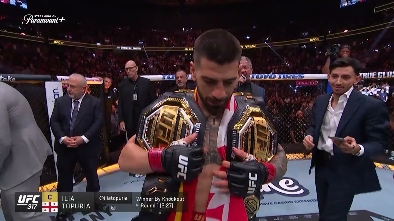 Ilia Topuria vs Charles Oliveira | Full Fight | UFC White House