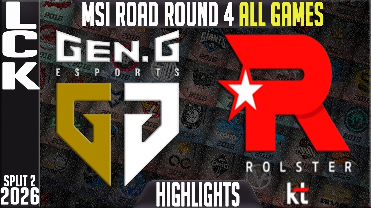 GEN vs KT Highlights ALL GAMES | LCK Road To MSI Round 4 2026 | GEN vs KT Rolster background