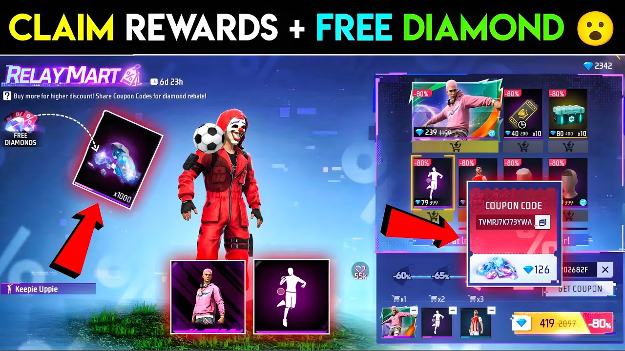 New Relay Mart Event Free Diamond đź| free fire new event | ff new event | new event free fire