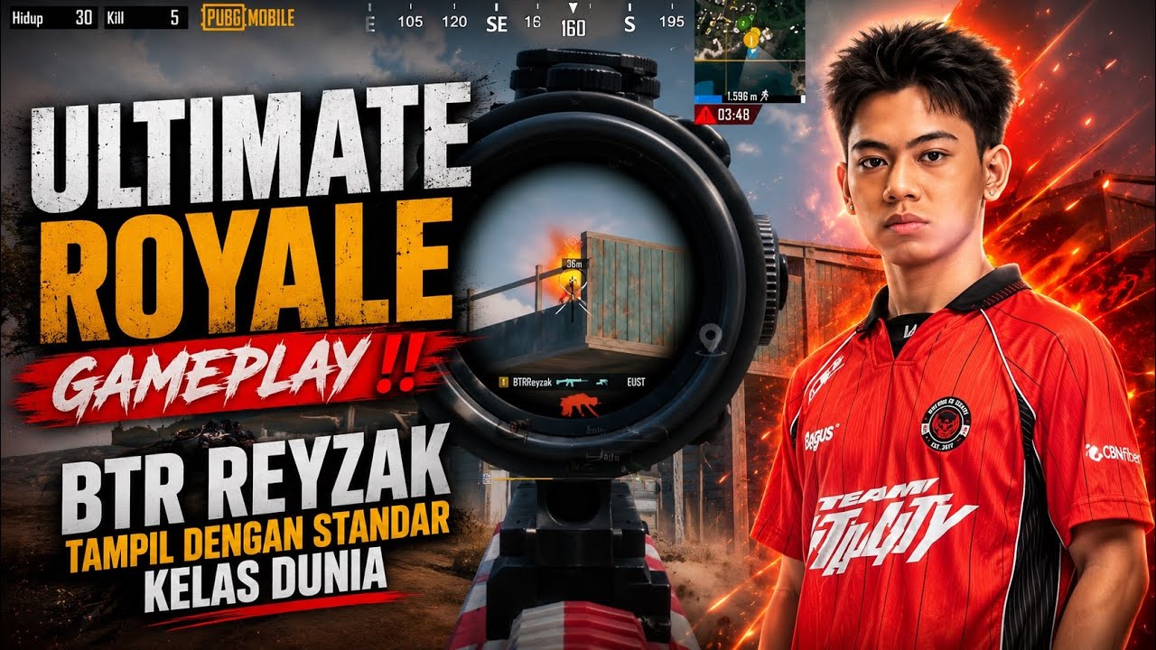Ultimate Royale Gameplay‼️Aim Lengket & Fight IQ Tinggi Ala BTR Reyzak 🥶😱 #pubgmobile