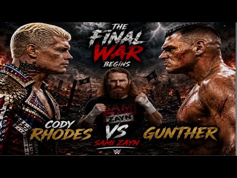 Cody Rhodes vs Gunther vs Sami Zayn – WWE Championship War! The Most Brutal Triple Threat Story