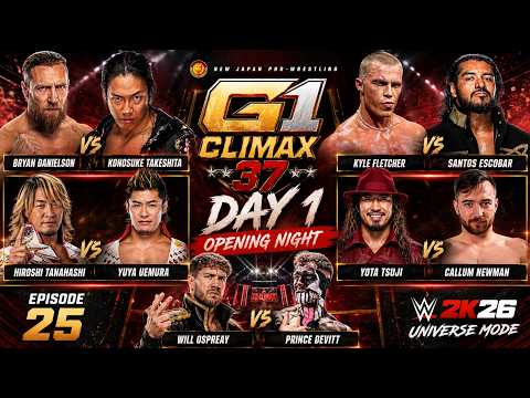 NJPW G1 Climax 37 Opening Night liefert direkt Banger | WWE 2K26 AEW vs. NJPW Universe Mode #025