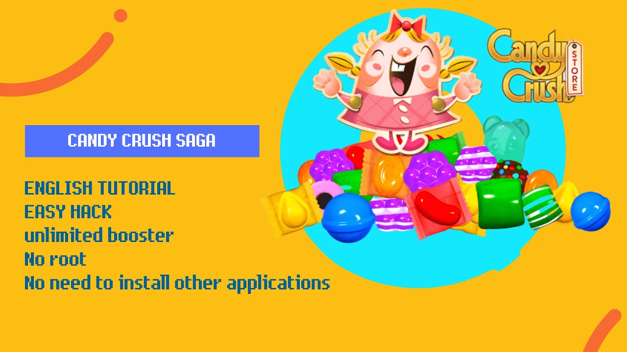 ENGLISH TUTORIAL Candy crush saga unlimited booster, No root, No need to install other applications! background