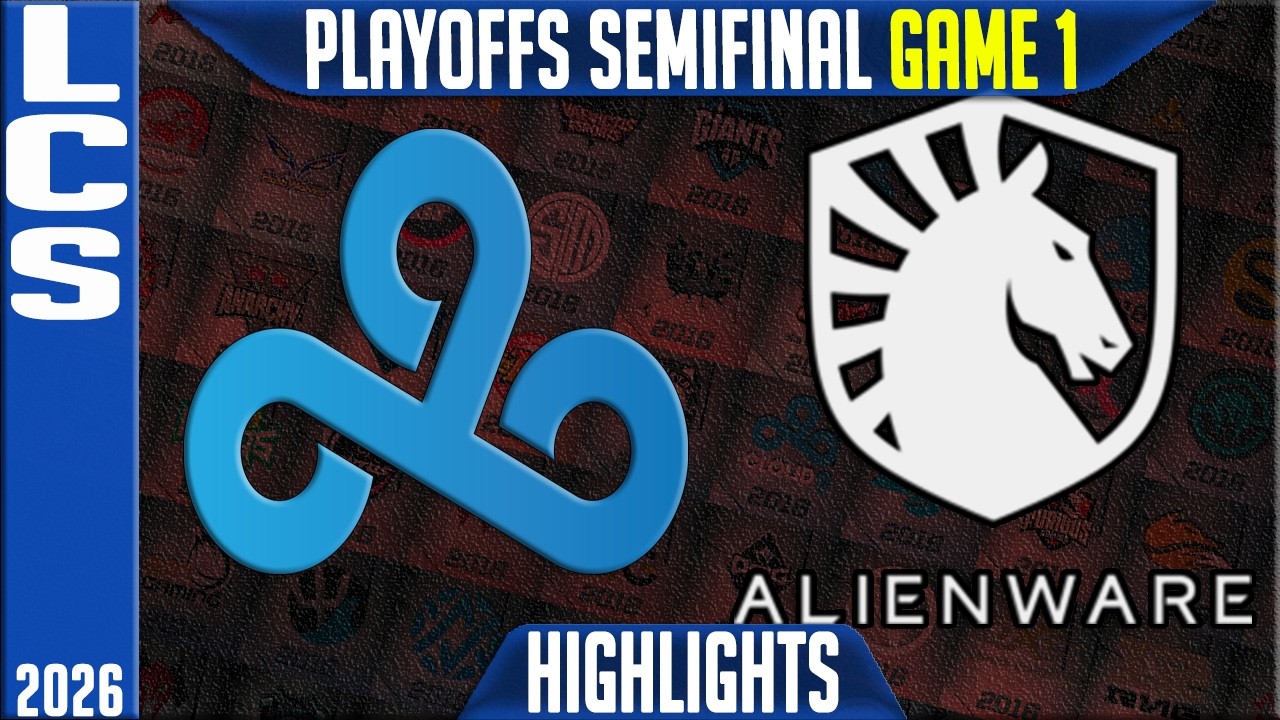 C9 vs TL Highlights Game 1 | LCS Spring 2026 Playoffs Semifinal | Cloud9 vs Team Liquid G1 background