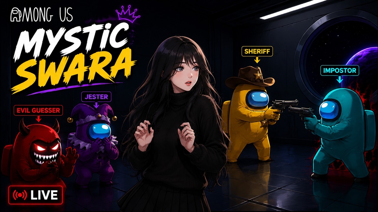 Chaotic lobby, zero trust and watchparty|Among Us Live (modded)|#AmongUs #live #girlgamer
