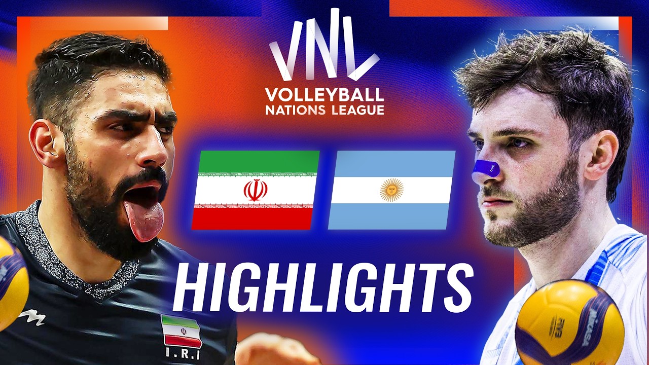 Iran ๐ฎ๐ท vs. Argentina ๐ฆ๐ท - Highlights | Week 1 | Men's VNL 2026 background