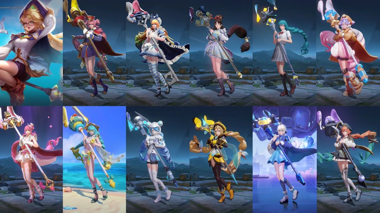 ANNETTE ALL SKINS | HONOR OF KINGS x ARENA OF VALOR background