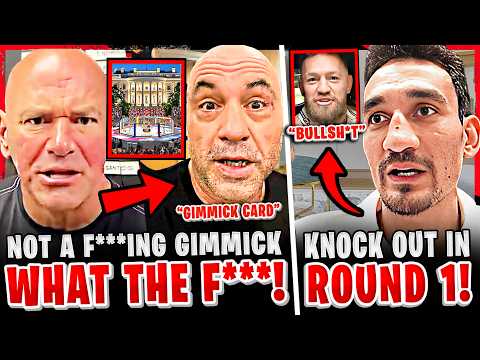 Dana White FIRES BACK at Joe Rogan for COMMENTS on UFC White House! Conor McGregor vs Max Holloway background