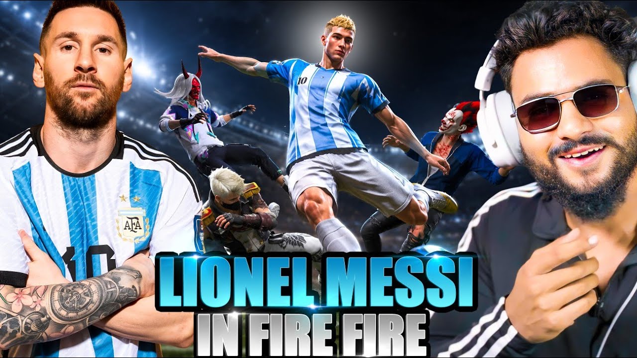 Lionel Messi in Free Fire 😱 4 Biggest Streamer आजा Noob Messi 1 vs 50 Grandmaster Player में !! 😤