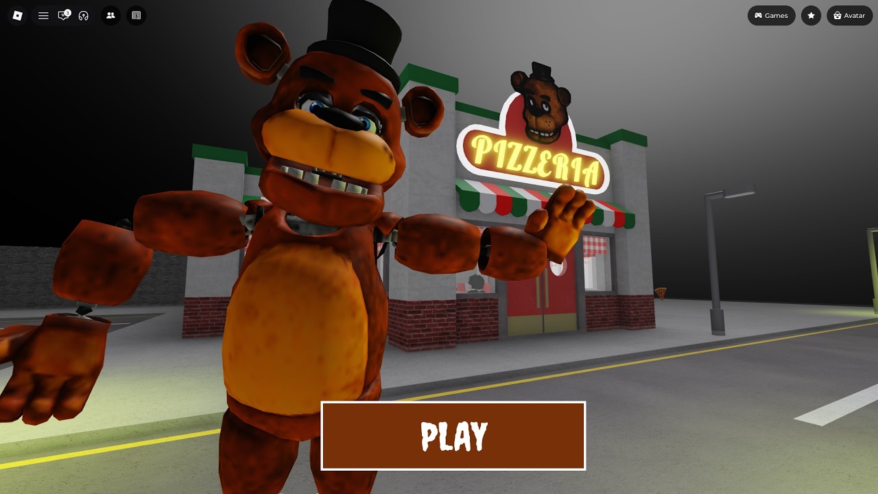 FREDDY'S PIZZERIA RUN! Obby roblox Gameplay Walkthrough No Death 4K