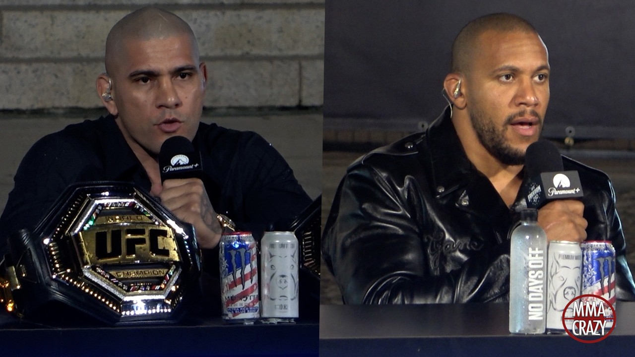 Alex Pereira vs. Ciryl Gane Press Conference Highlights for UFC Freedom 250 background