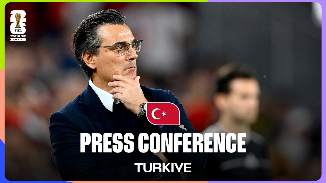 Turkiye On Playing Australia | Head Coach Vincenzo Montella Takes Questions backdrop