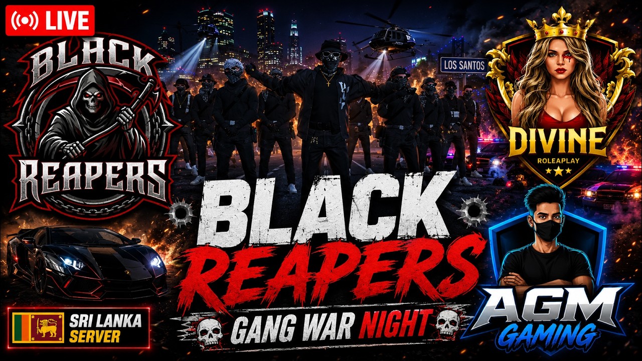 ๐ฅ GTA V FIVEM RP LIVE ๐ฑ๐ฐ | BLACK REAPERS | Divine Roleplay | AGM GAMING