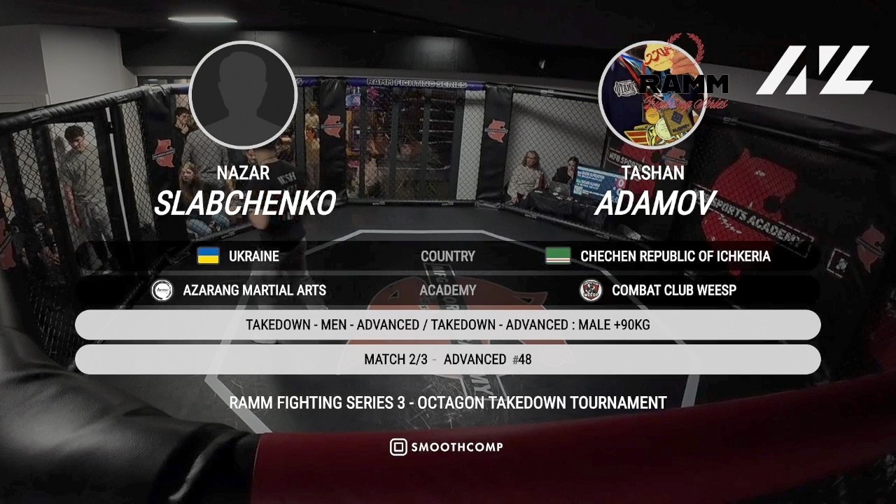 Nazar Slabchenko vs. Tashan Adamov | Advanced +90kg | RAMM TAKEDOWN TOURNAMENT