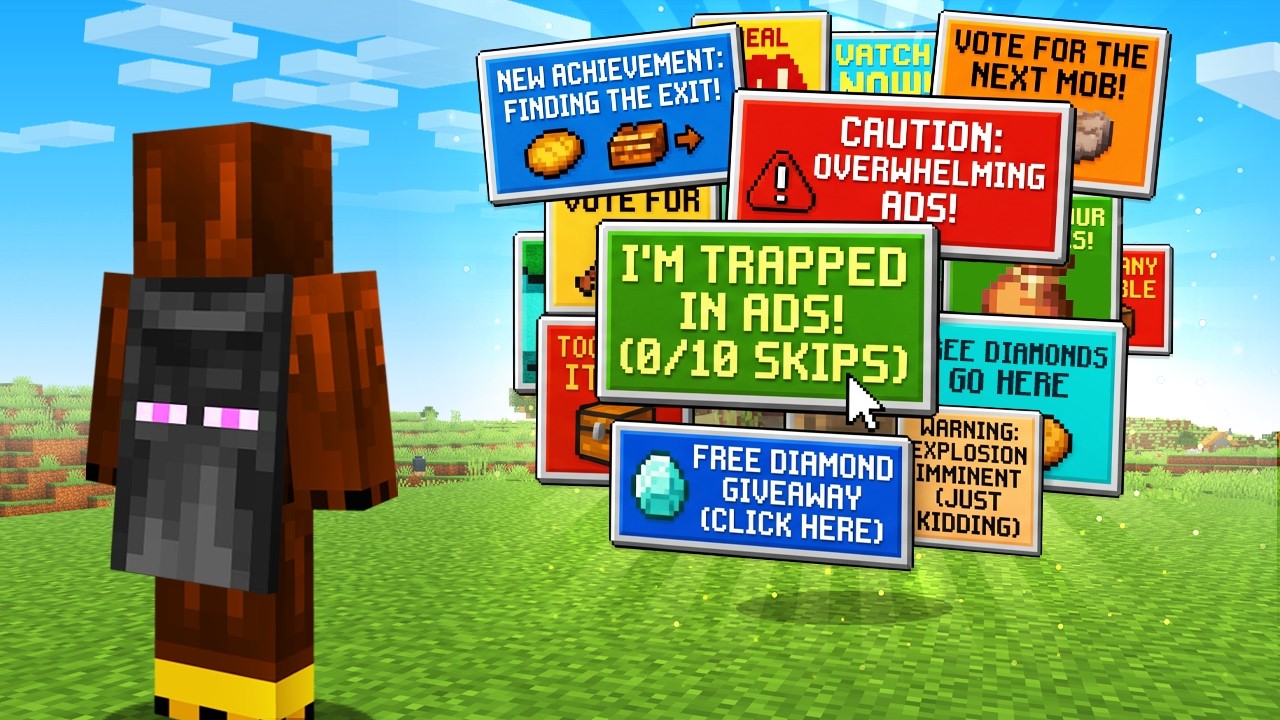 I Added Unskippable Ads to Minecraft