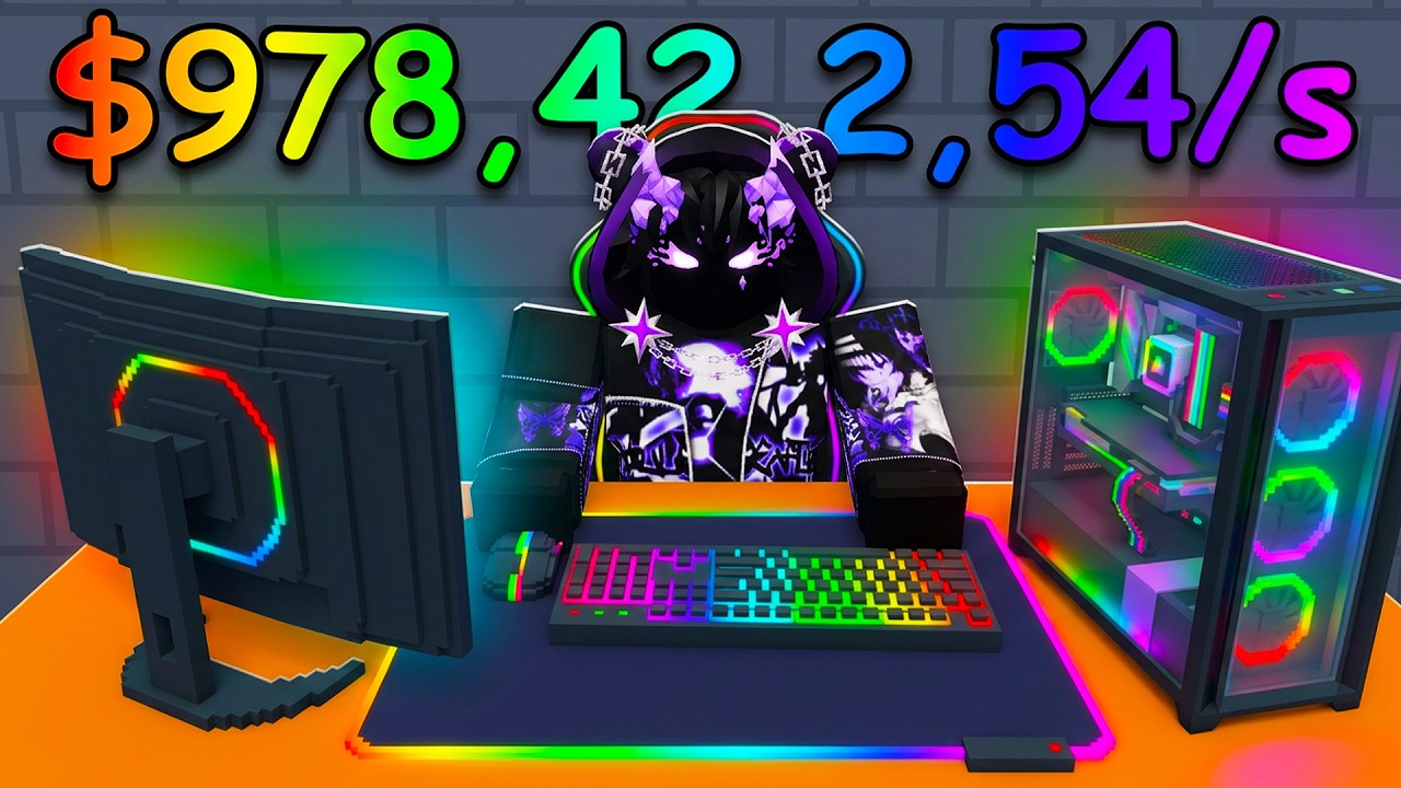 Starting Over as NOOB with OP SECRET in My Gaming Cafe! (Roblox)