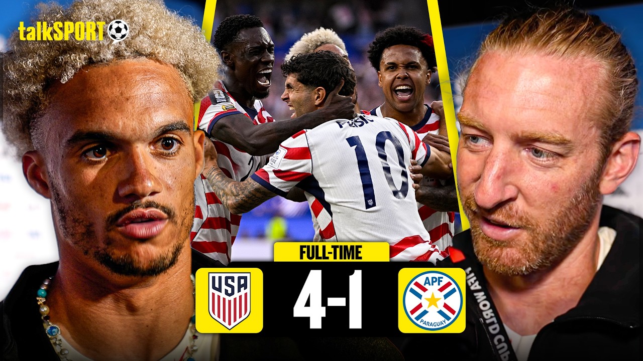 REACTION to USMNT HUGE WIN over Paraguay | Jedi Robinson , Gio Reyna and Tim Ream! background