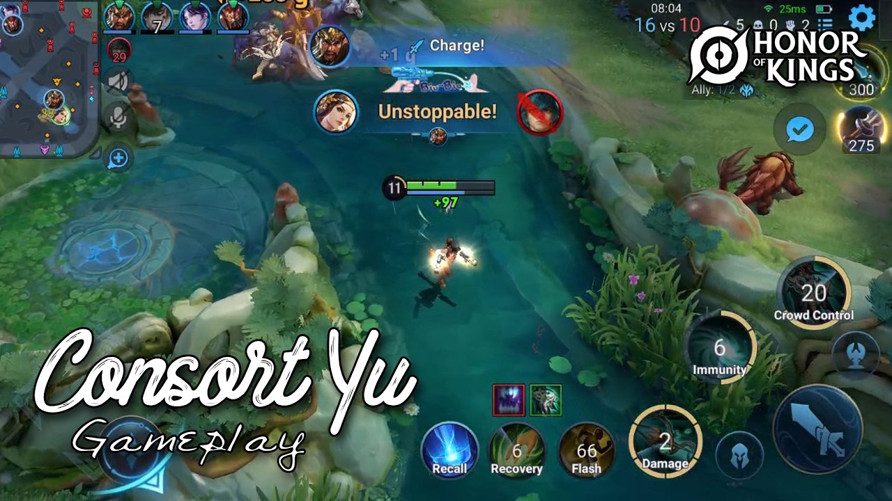 Honor of Kings Consort Yu Gameplay - Farm Lane background