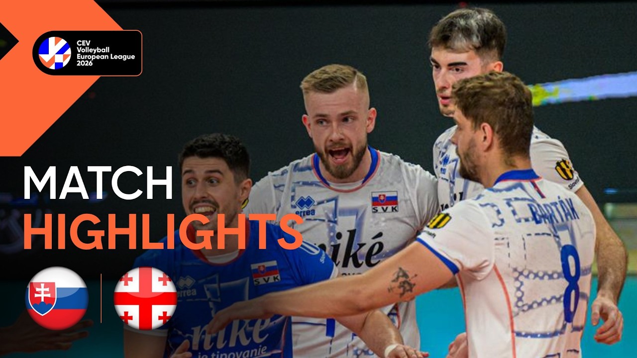 Highlights | Slovakia vs. Georgia | CEV Volleyball European League 2026 | Men