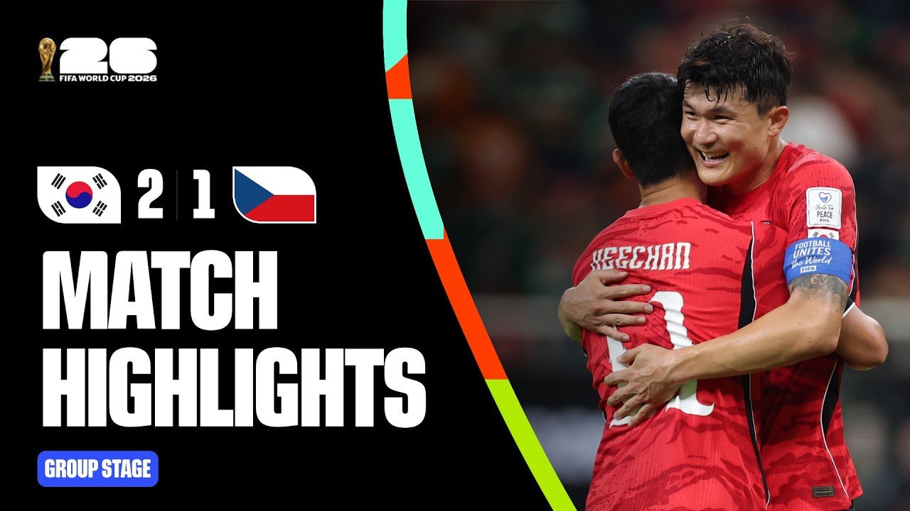 Highlights | Korea Republic 2-1 Czechia | FIFA World Cup 2026™ background