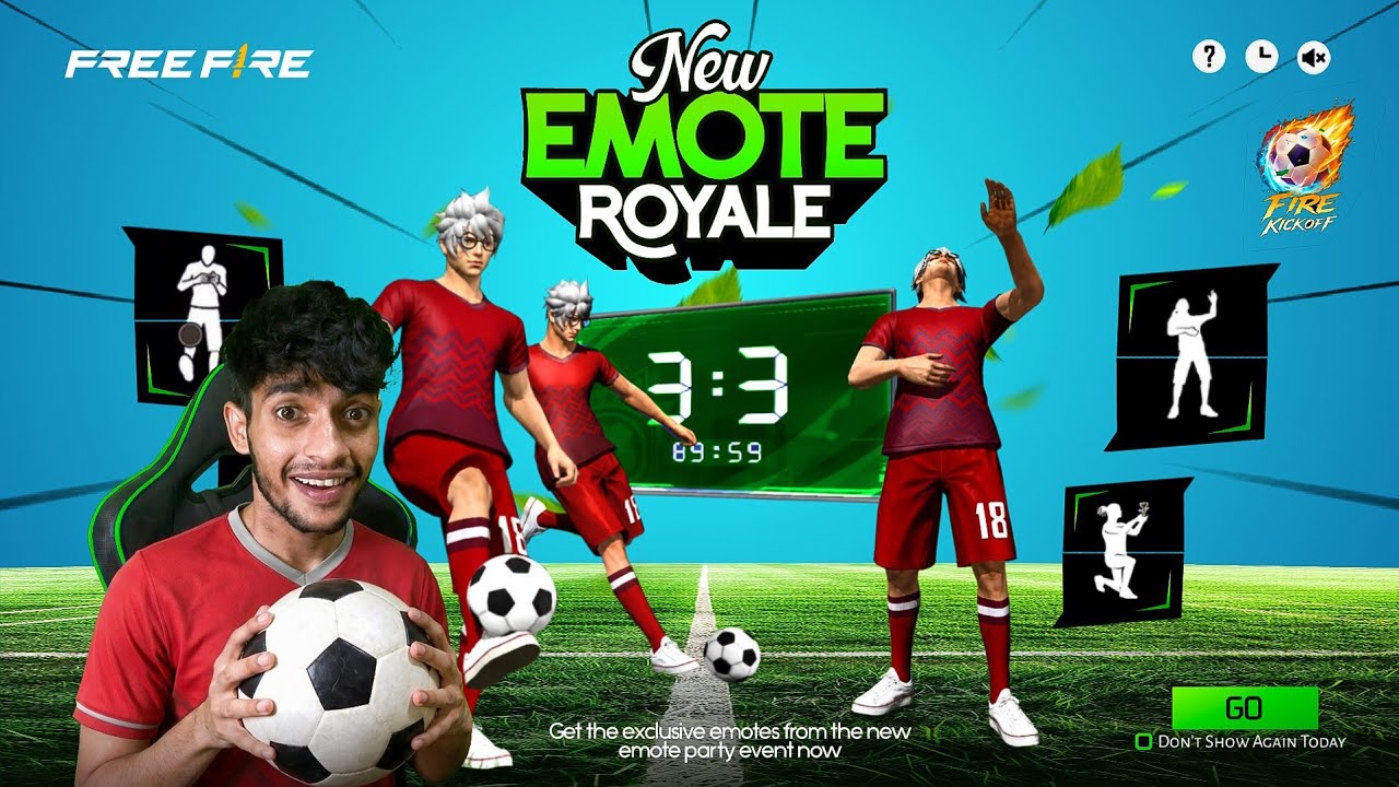 NEW EMOTE ROYALE ⚽️ Free Fire Max