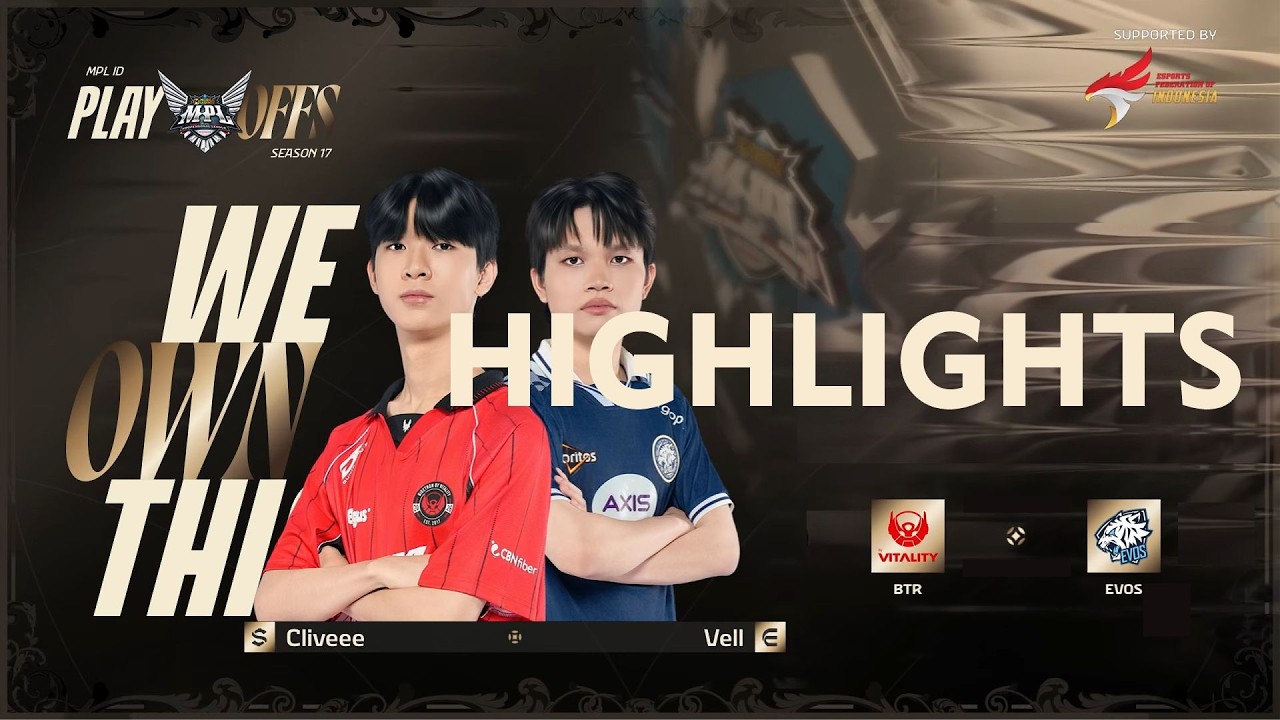 BTR vs EVOS HIGHLIGHTS MPL ID S17 PLAYOFFS | EVOS vs Bigetron by Vitality