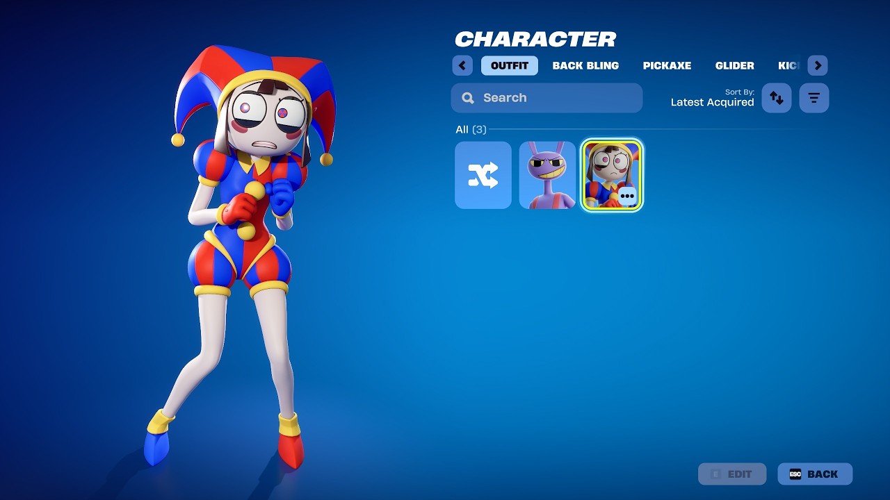 DIGITAL CIRCUS FORTNITE SKINS SHOWCASE