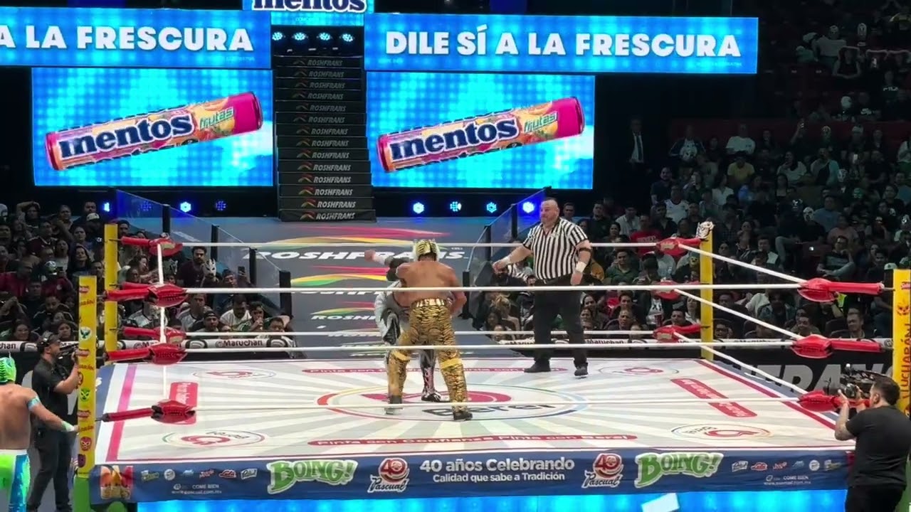 CMLL: Tiger Mask, Komander y Neón 🆚 Black Tiger, Último Guerrero y Bárbaro Cavernario