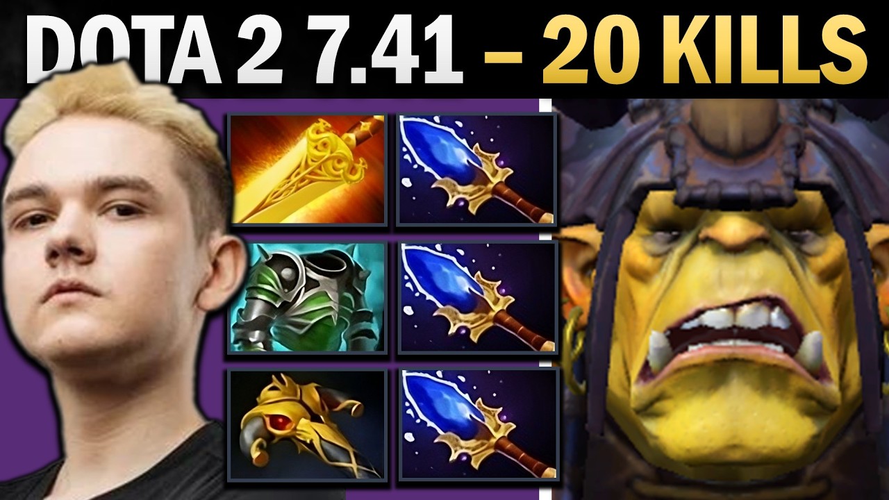 Alchemist Dota 2 7.41 with 20 Kills and 4 Aghanims - Dota Gameplay