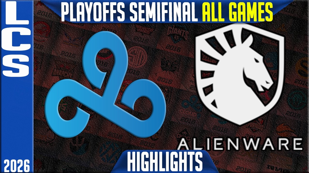C9 vs TL Highlights ALL GAMES | LCS Spring 2026 Playoffs Semifinal | Cloud9 vs Team Liquid background