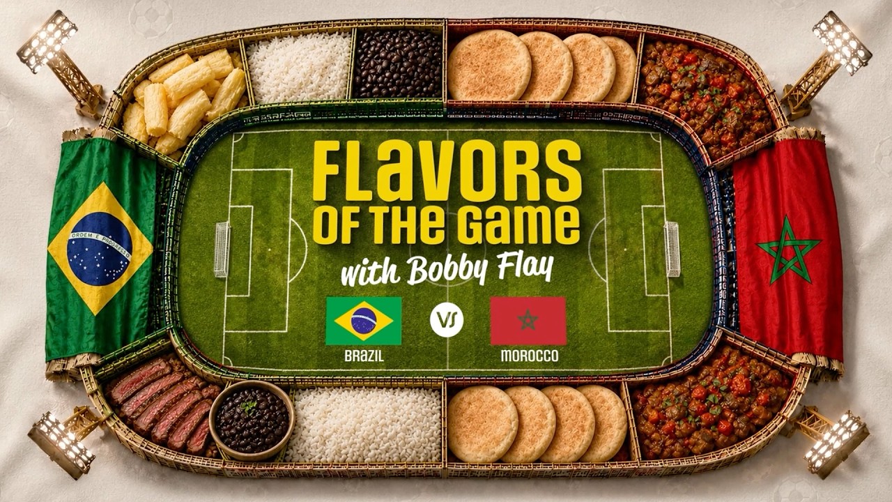 Flavors of the Game with Food Network's Bobby Flay: π§π· Brazil vs. Morocco π²π¦